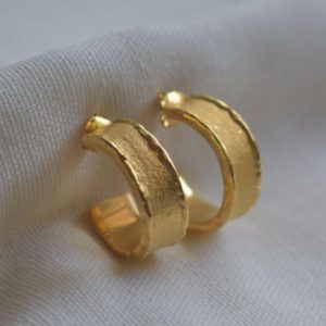 chunky large gold hoops