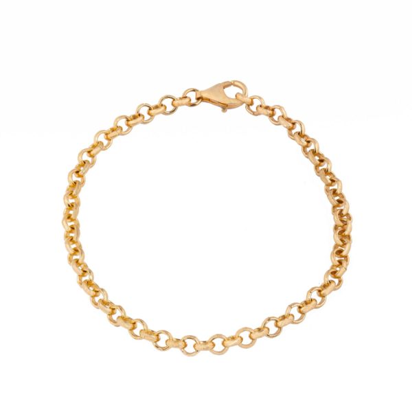 gold belcher chain bracelet