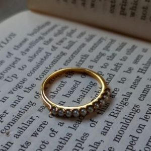 mini pearl ring